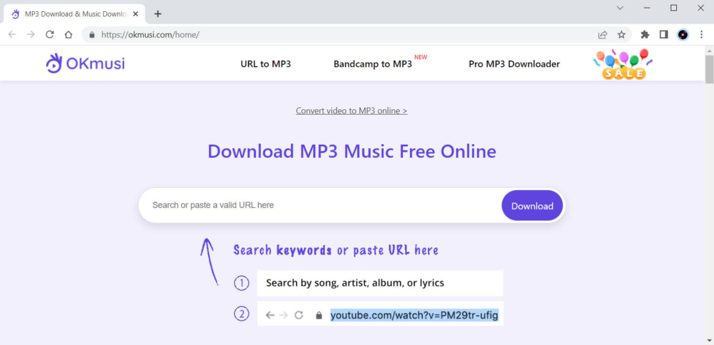 OKmusi - kostenlose Musik-Downloader-Site