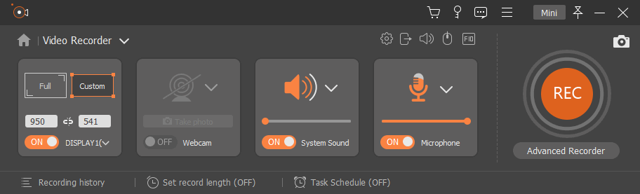 Personalice la configuración y grabe la transmisión de video