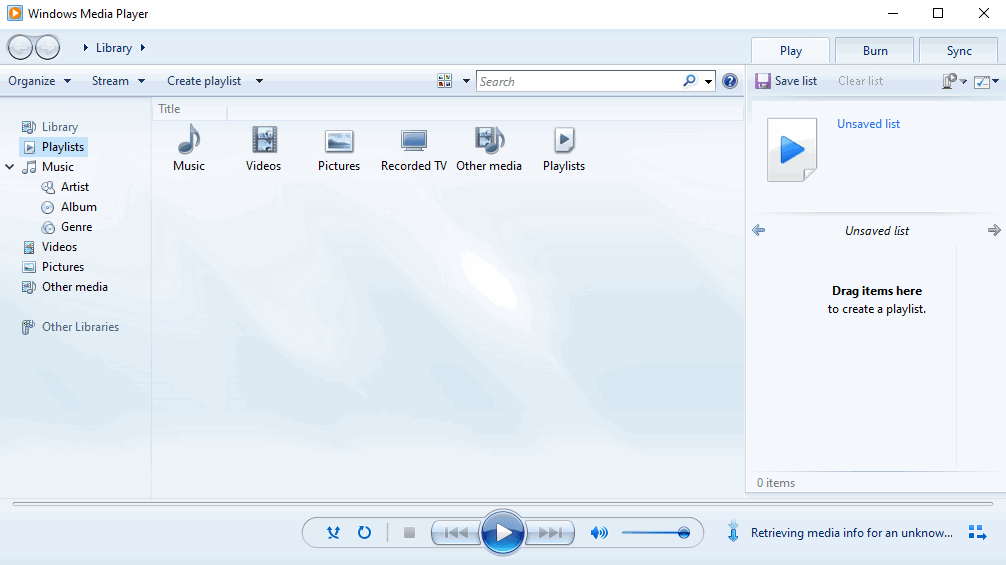 WindowsMediaPlayerでMOVファイルを再生する