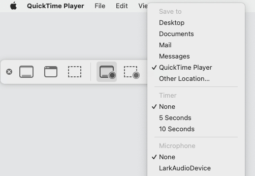 قم بتغيير الإعدادات في QuickTime