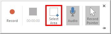 Select the area you want to record