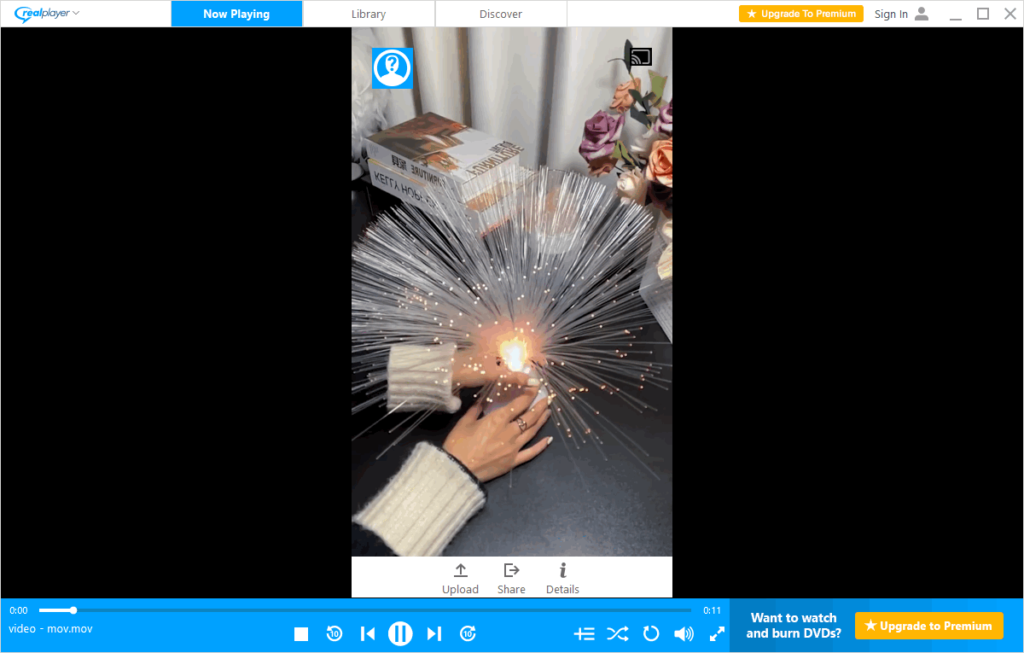 افتح ملفات .mov باستخدام RealPlayer