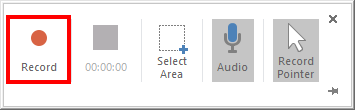 Beginnen Sie mit der Aufzeichnung einer Präsentation mit dem integrierten Tool