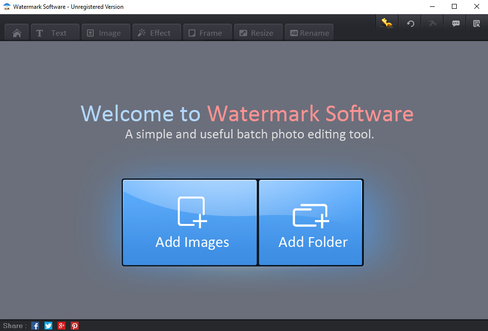 Wasserzeichen-Software zum Hinzufügen von Bildern