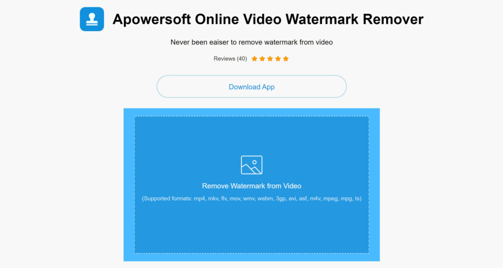 Remove text from a video with Apowersoft watermark remover