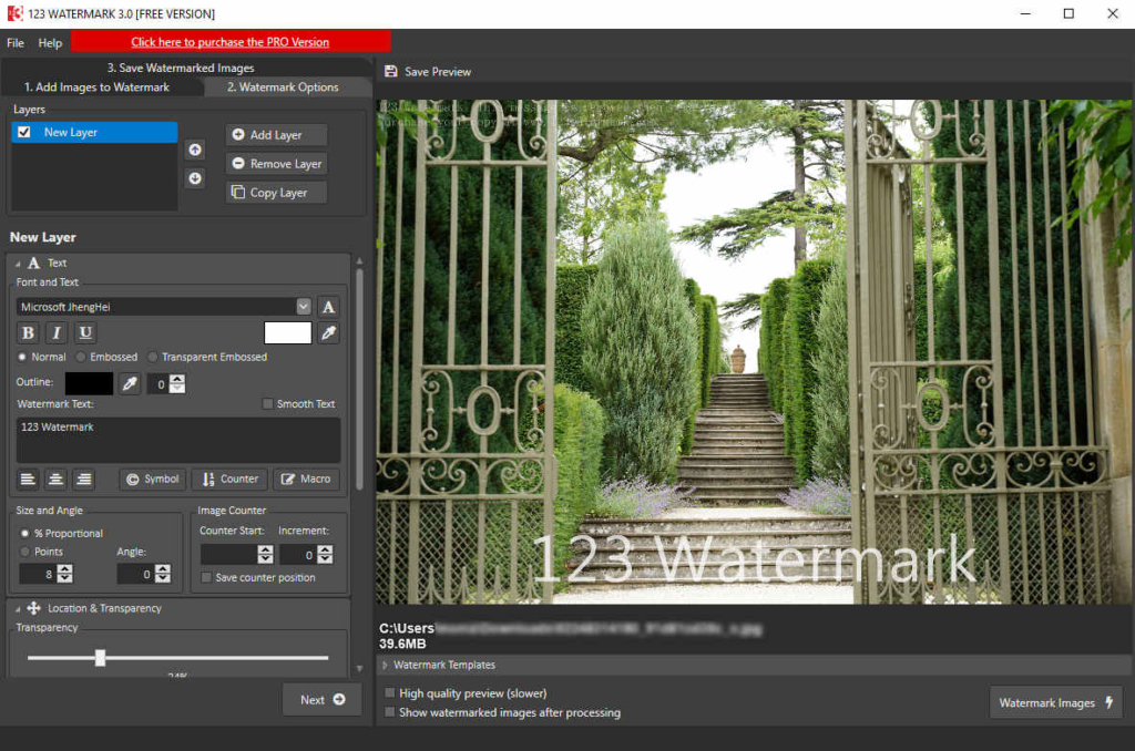 Software for watermark – 123 Watermark