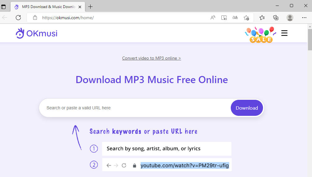 OKmusi - el mejor sitio de descarga de MP3