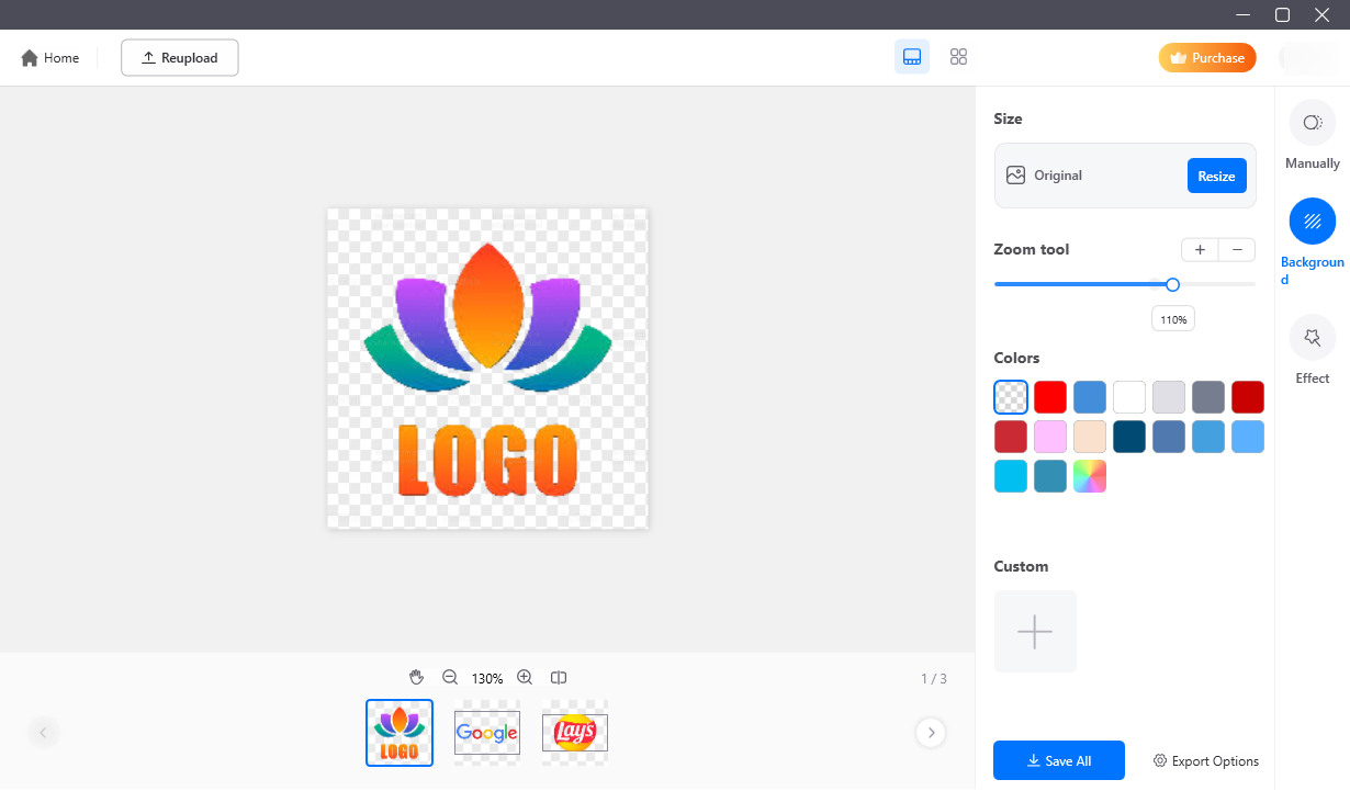 Make a logo transparent