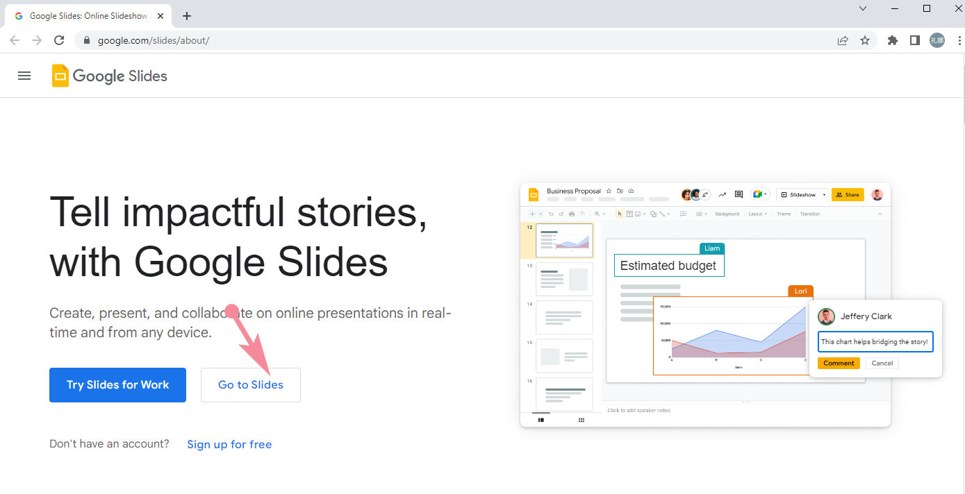 Führen Sie Google Slides aus