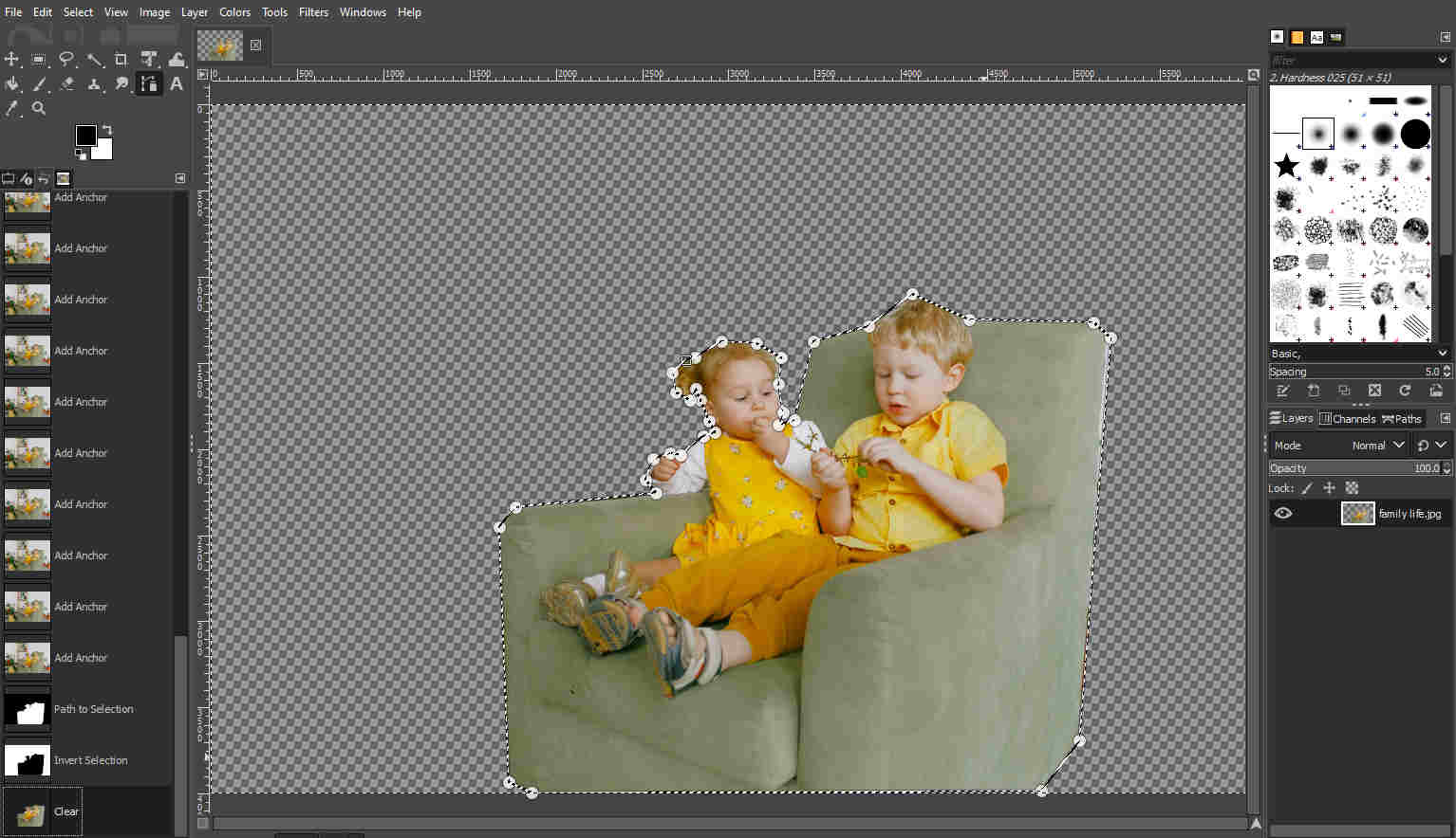 Machen Sie den Hintergrund in GIMP transparent