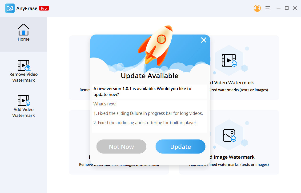 AnyErase update available