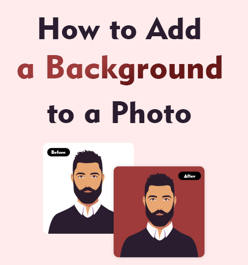 How to add a background to a photo