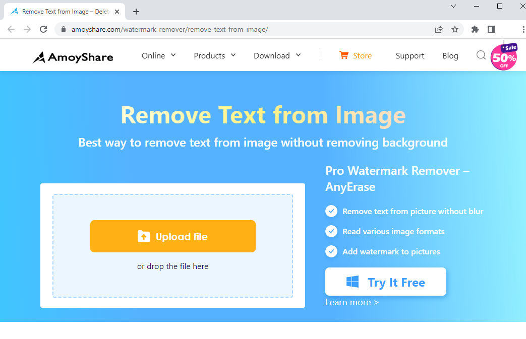 AmoyShare Text Remover Online