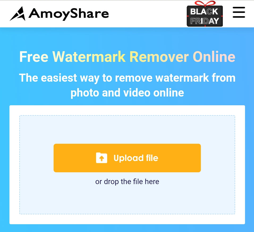 Visita AmoyShare Free Watermark Remover online