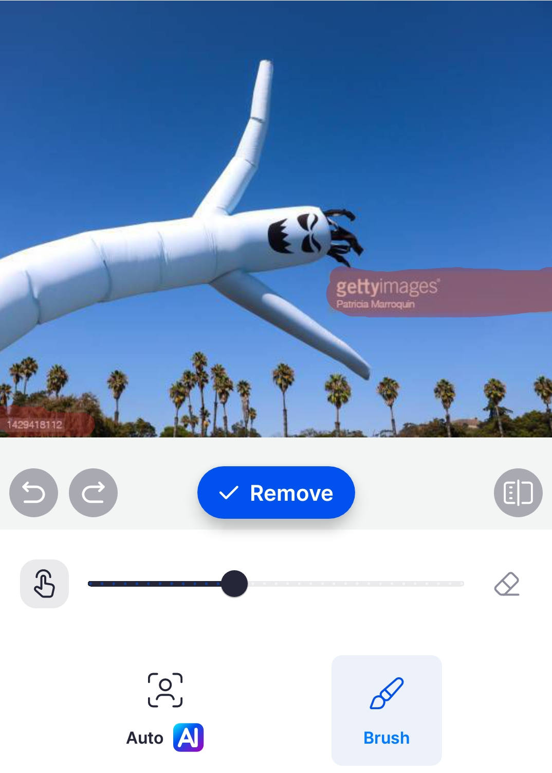 Remove Getty Images watermark on Android