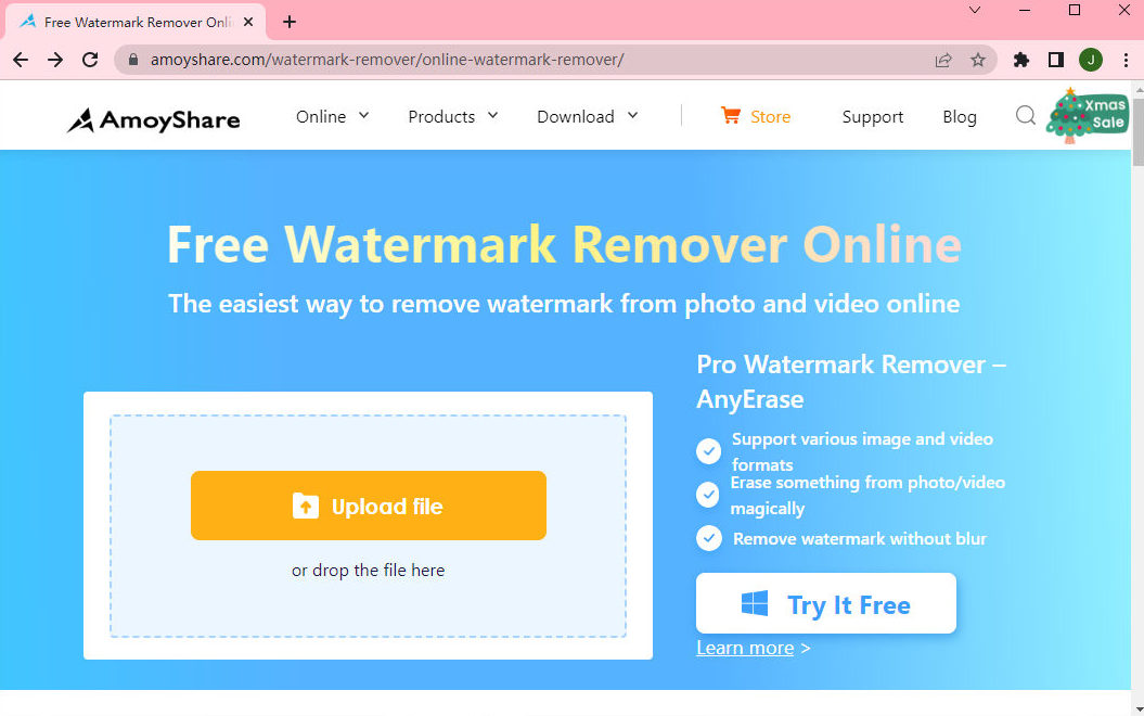 AmoyShare Remover Objeto da Foto Online