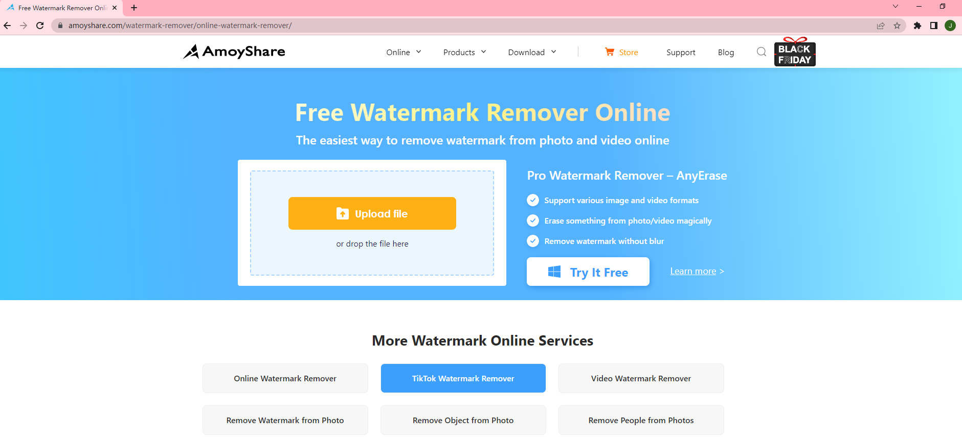 AmoyShare Remover Objeto da Foto Online