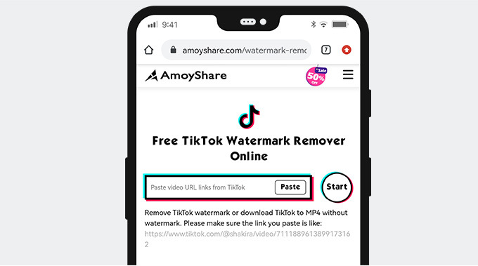 Head over to TikTok Watermark Remover website