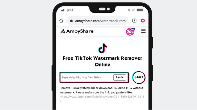 TikTok Watermark Remover 웹 사이트로 이동하십시오.