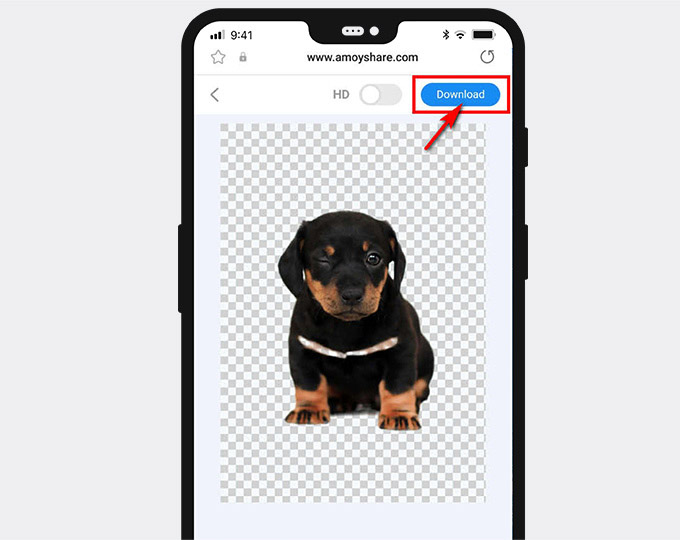 Create transparent PFP automatically on Android