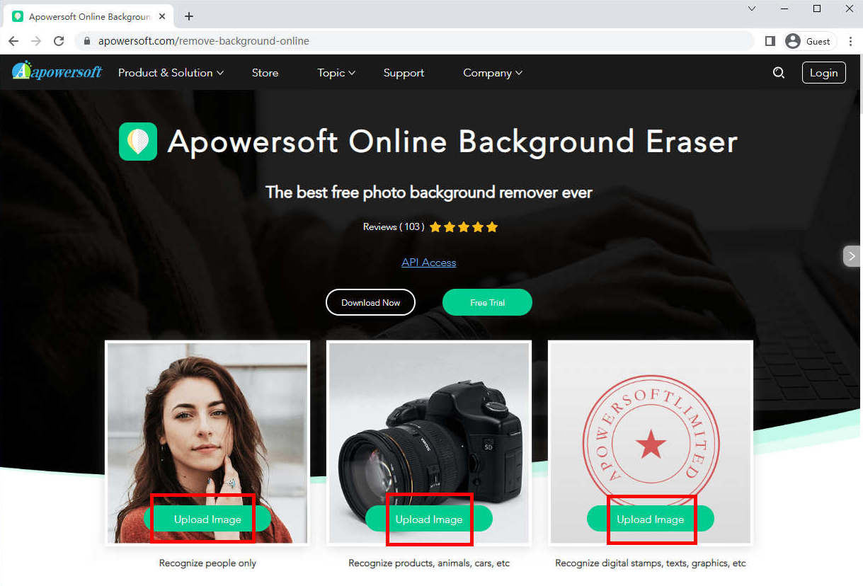 Apowersoft Online Background Eraser