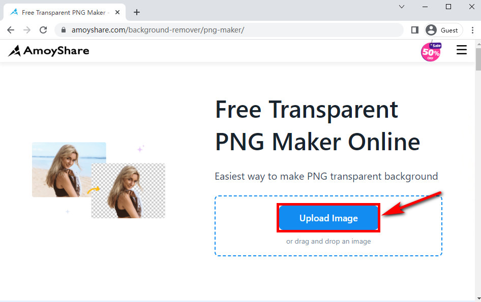 AmoShare Бесплатный конструктор PNG с прозрачным фоном онлайн