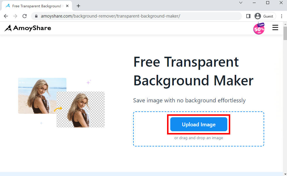 Amoyshare Transparenter Hintergrund-Maker