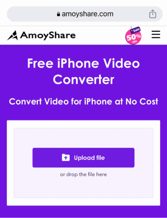 AmoyShare 무료 아이폰 비디오 변환기