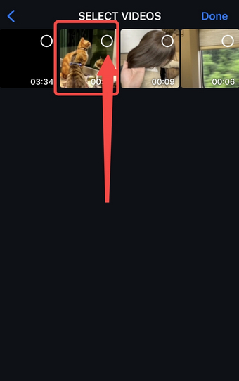 Select the video that waits to be compressed