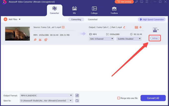 Ingrese al modo de configuración en Aiseesoft