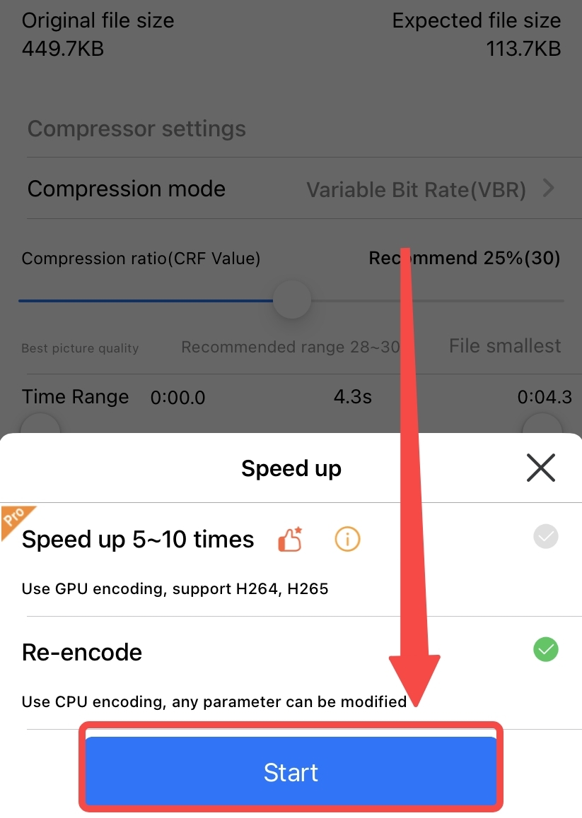 Beginnen Sie mit der Komprimierung eines Videos im Media Converter