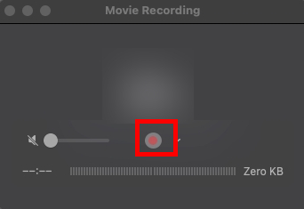 Tap record icon after selecting the recording range