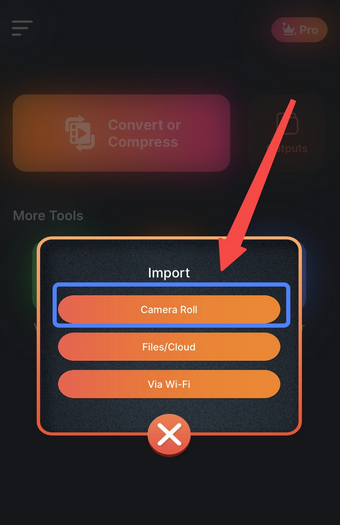 Import files to Video Converter & Compressor