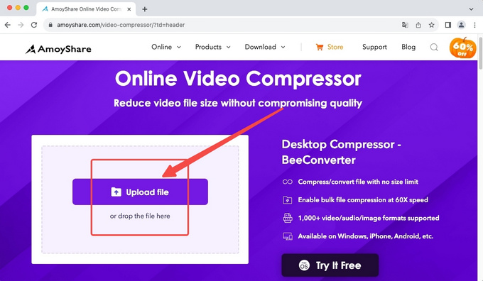 Import the video to the Cloud