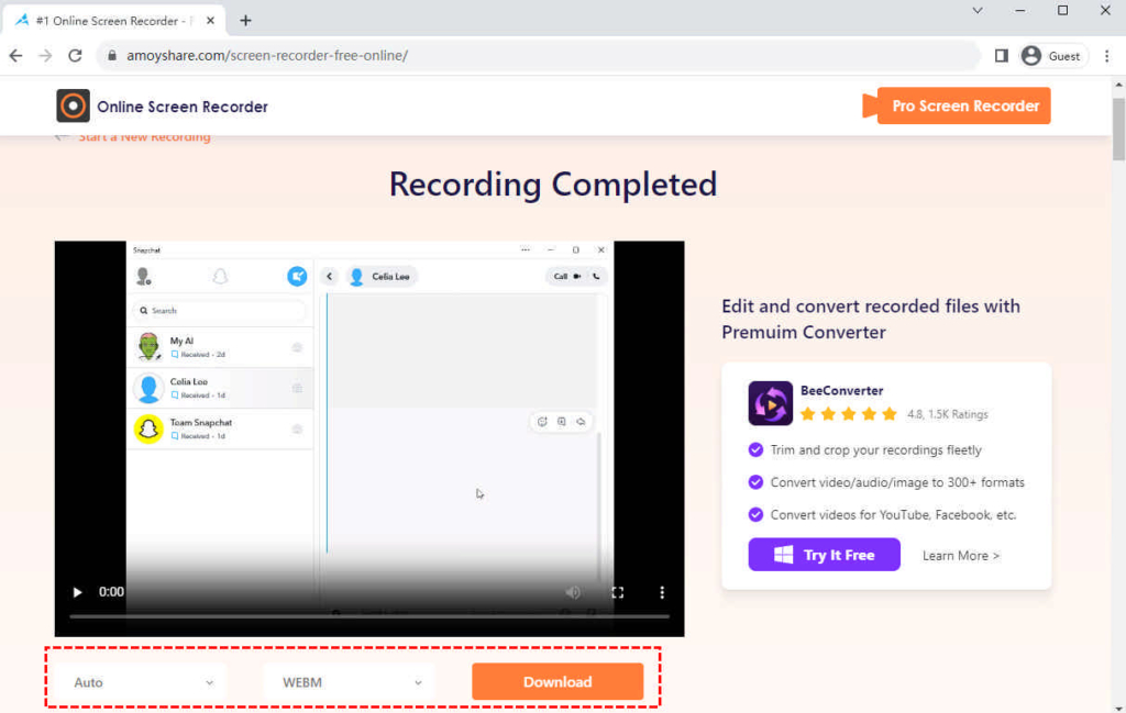 How to Screen Record Snapchat (4 Easy and Reliable Ways)