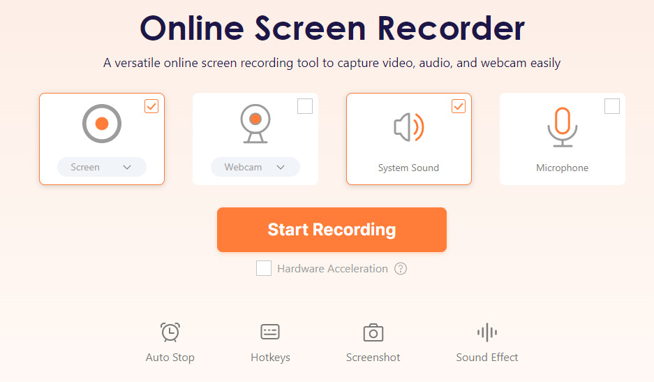 AmoyShare Online Screen Recorder