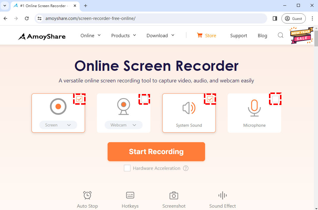 Access AmoyShare Screen Recorder