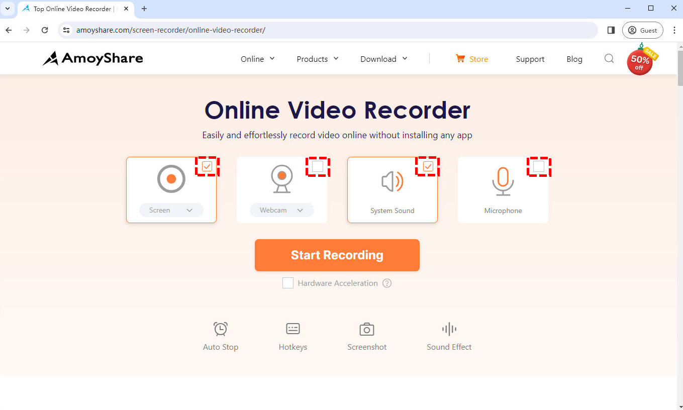 Access AmoyShare video recorder