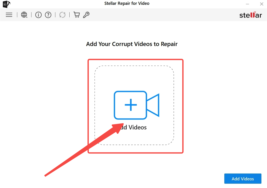 Fügen Sie Videos zu Stellar Repair hinzu