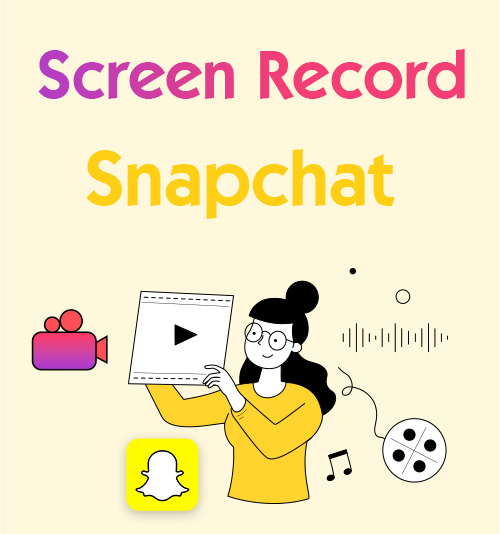 Запись экрана Snapchat