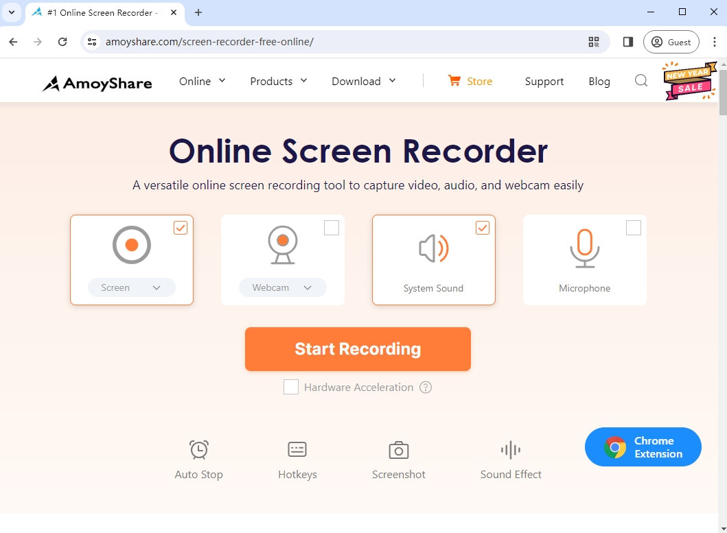 Videoregistratore online AmoyShare