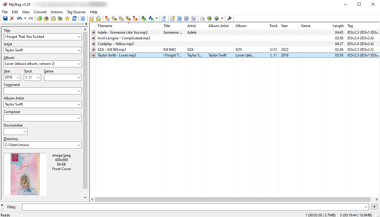 05 ตัวแก้ไขเมตาข้อมูล Mp3tag