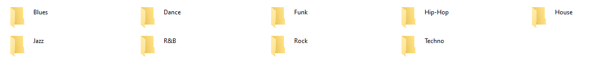 06 Organized by Genre
