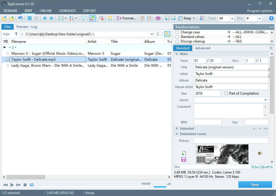 07 TagScanner tag editor