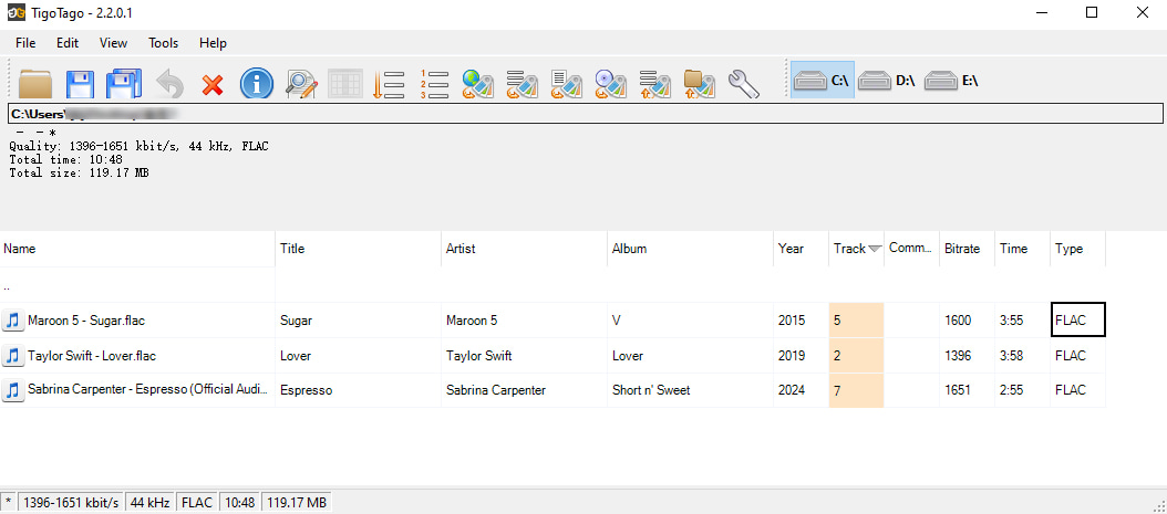 11 Tigo Tago FLAC tag editor
