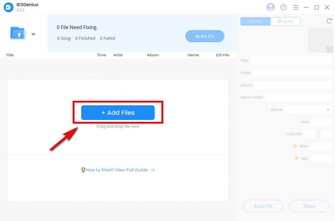 Add Audio Files