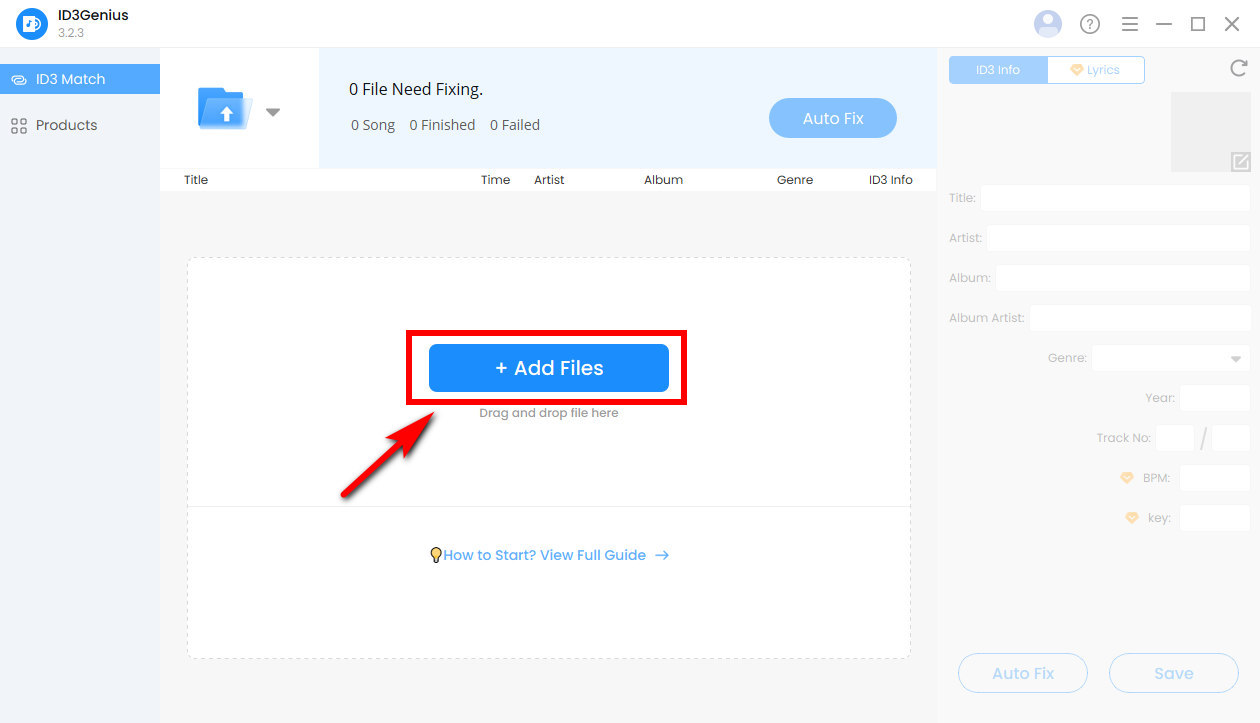 Import Your Audio Files
