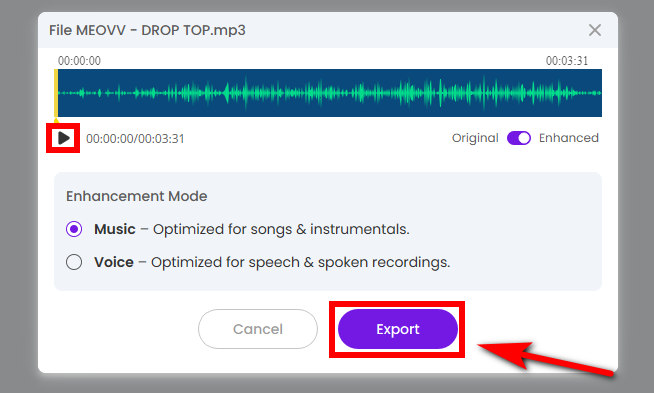 04 Esporta audio