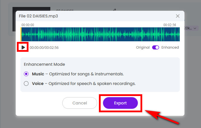 04 Exporter l'audio