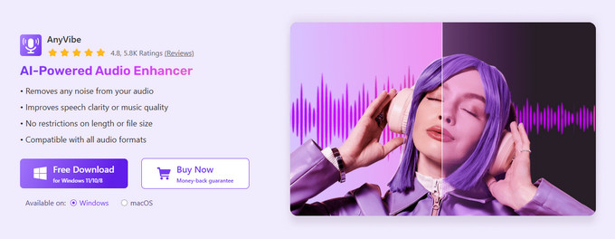 01 AnyVibe 백색소음 제거기